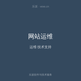 网站运维与技术支持 包年
