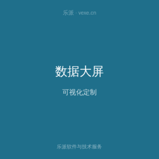 数据可视化大屏定制