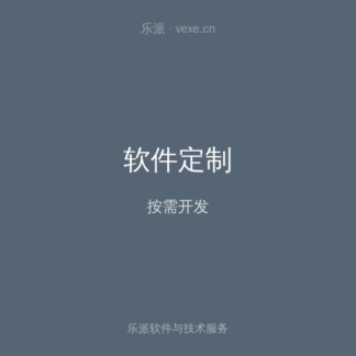 软件定制开发服务(按需)